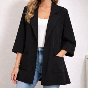 Brilliante et Charmante Women's Blazer Witty is Pretty Half Sleeve No Buttons